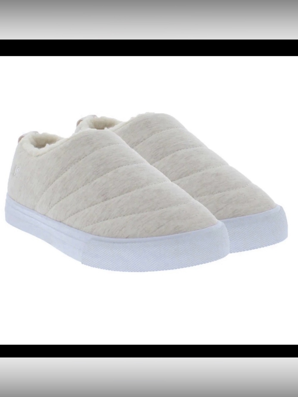 Hurley Women's Loafers Arlo Puff Clog Quilted Slip On Comfort Shoes Natural 6 M